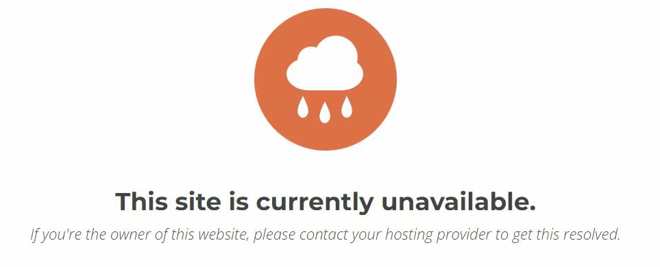 SiteGround Unavailable